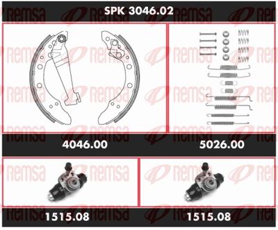 Bremžu komplekts, Trumuļu bremzes REMSA SPK 3046.02