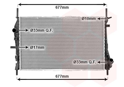 Radiators, Motora dzesēšanas sistēma VAN WEZEL 18002376