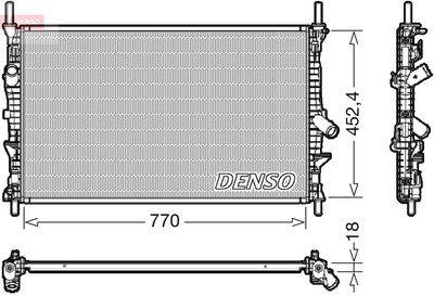 Radiators, Motora dzesēšanas sistēma DENSO DRM10111