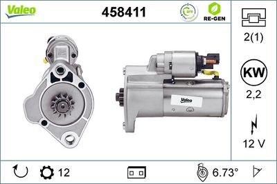Starteris VALEO 458411