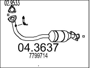 Катализатор MTS 04.3637