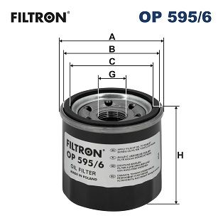 Масляный фильтр FILTRON OP 595/6