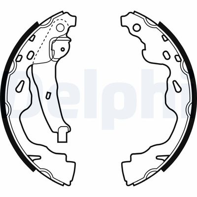Bremžu loku komplekts DELPHI LS1961