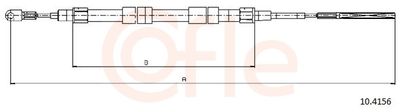 Тросик, cтояночный тормоз COFLE 92.10.4156