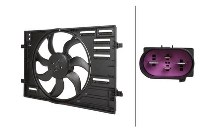 Вентилятор, охлаждение двигателя HELLA 8EW 366 420-401