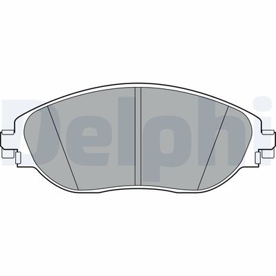 Комплект тормозных колодок, дисковый тормоз DELPHI LP3368