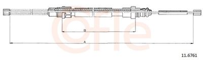 Тросик, cтояночный тормоз COFLE 11.6761