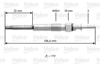 Свеча накаливания VALEO 345132
