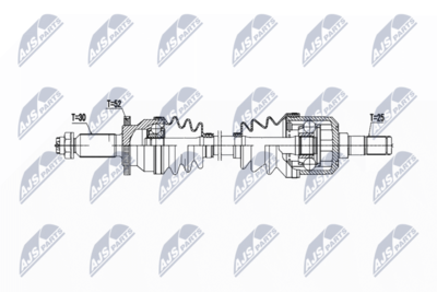 Приводной вал NTY NPW-HY-624