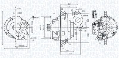 Масляный насос MAGNETI MARELLI 351516000011