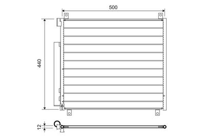 Конденсатор, кондиционер VALEO 822655