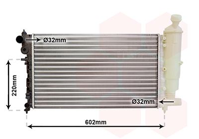 Radiators, Motora dzesēšanas sistēma VAN WEZEL 40002262