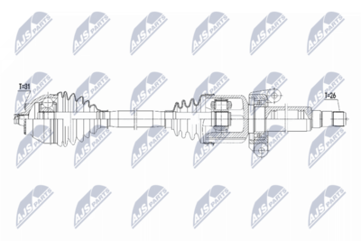 Приводной вал NTY NPW-BM-185