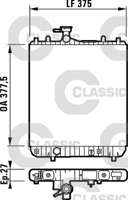 Radiators, Motora dzesēšanas sistēma VALEO 232719