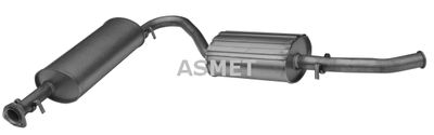 Глушитель выхлопных газов конечный ASMET 09.040