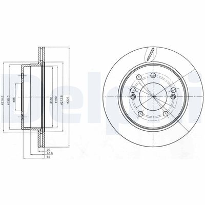 Bremžu diski DELPHI BG4273