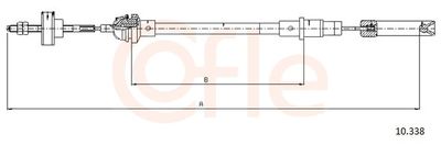 Трос, управление сцеплением COFLE 92.10.338