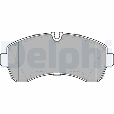 Комплект тормозных колодок, дисковый тормоз DELPHI LP1981