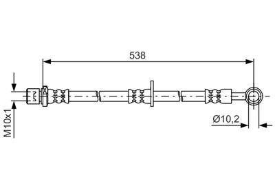 Bremžu šļūtene BOSCH 1 987 481 605