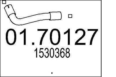 Труба выхлопного газа MTS 01.70127