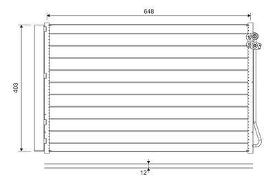 Конденсатор, кондиционер VALEO 822747