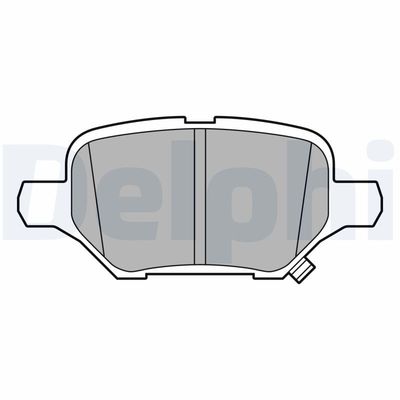 Комплект тормозных колодок, дисковый тормоз DELPHI LP3611