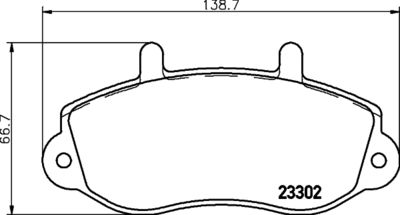 Bremžu uzliku kompl., Disku bremzes HELLA PAGID 8DB 355 019-321