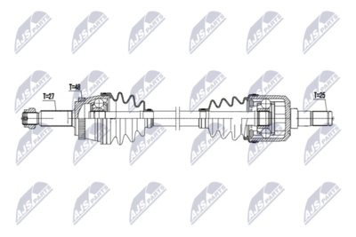 półoś napędowa NTY NPW-HY-650