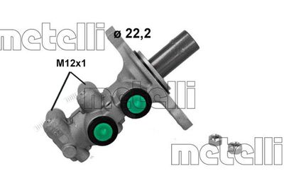 METELLI 051262 Galvenais bremžu cilindrs