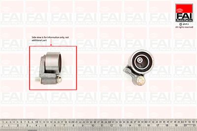 Spriegotājrullītis, Gāzu sadales mehānisma piedziņas siksna FAI AutoParts T9555