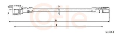 Тросик спидометра COFLE 92.S03063
