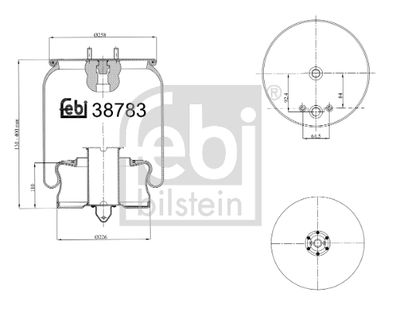Pneimoatsperes spilvens, Pneimopiekare FEBI BILSTEIN 38783