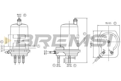 Degvielas filtrs BREMSI FE0776