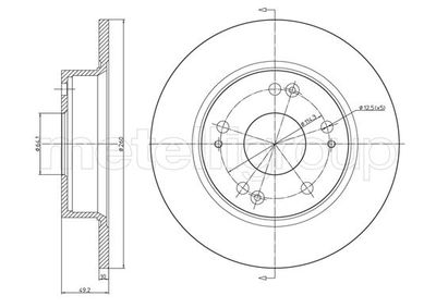 Тормозной диск METELLI 23-0996C