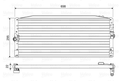 Конденсатор, кондиционер VALEO 814473