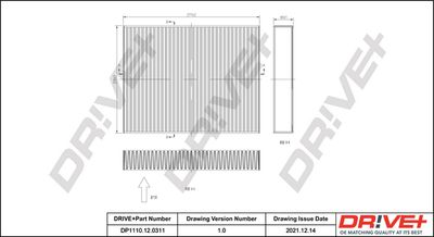Фильтр, воздух во внутренном пространстве Dr!ve+ DP1110.12.0311