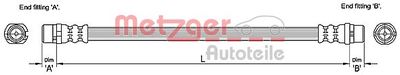 Тормозной шланг METZGER 4110251