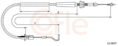 Akseleratora trose COFLE 11.0637