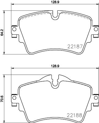 Bremžu uzliku kompl., Disku bremzes HELLA PAGID 8DB 355 023-091