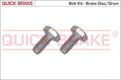 Skrūvju komplekts, Bremžu disks QUICK BRAKE 4904K