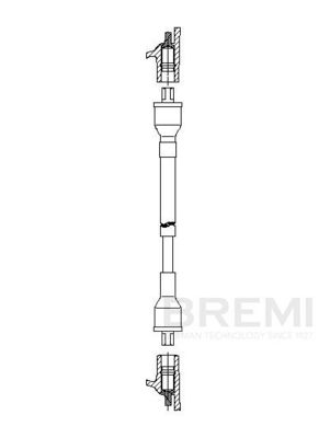 Augstsprieguma vads BREMI 671E86