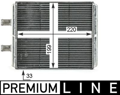 Теплообменник, отопление салона MAHLE AH 4 000P