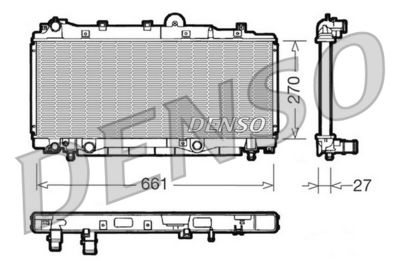 Radiators, Motora dzesēšanas sistēma DENSO DRM09093