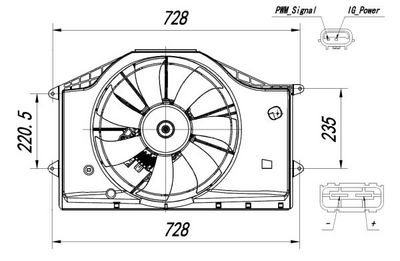 Ventilators, Motora dzesēšanas sistēma NRF 47939