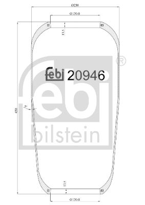 Pneimoatsperes spilvens, Pneimopiekare FEBI BILSTEIN 20946