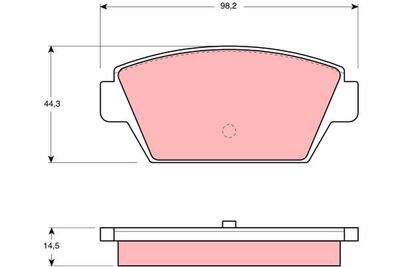 Комплект тормозных колодок, дисковый тормоз TRW GDB945