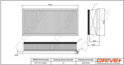 Воздушный фильтр Dr!ve+ DP1110.10.0423