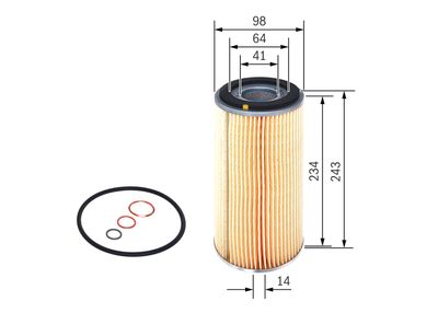 Eļļas filtrs BOSCH 1457429600