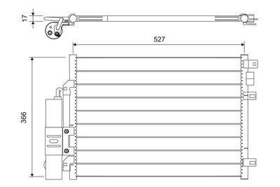 Конденсатор, кондиционер VALEO 817428