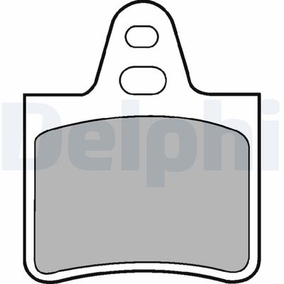 Комплект тормозных колодок, дисковый тормоз DELPHI LP229